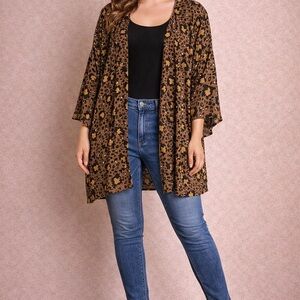 Umgee Brown Leopard Print Tunic